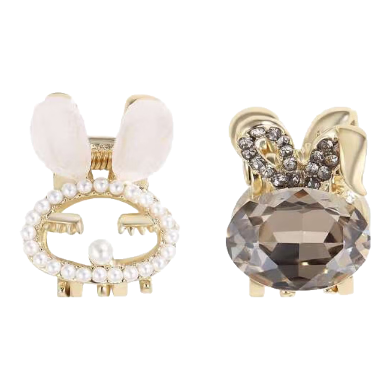 CHIMERA 2 Rabbit Hair Claw Clips, Side Bangs Barrettes, Hair Accessories, Hair Clamps, Women's Mid-Autumn Festival Gift