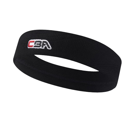 Li-Ning CBA Sports Headband, Sweat-Absorbing Band for Basketball And Running, Sweat-Wicking Fitness Headband, LDEU524-1 Black