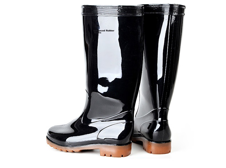 Warrior Men's Mid-High Rain Boots, Adult Waterproof Shoes, Kitchen Shoes, Rubber Boots, Overshoes, 8857 Black, Size 41 17