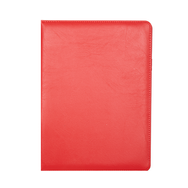 TRNFA TN-B1 (Red) Business Contract Book/Manager File Folder/Recitation Folder, A4 Leather Octagonal Insert Speech Folder/document Organizer