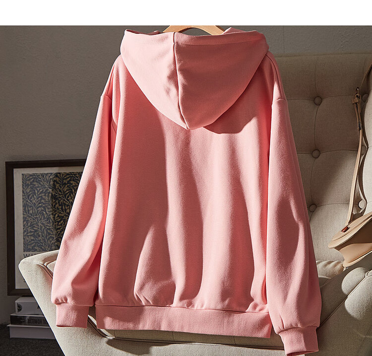 Dme [Hooded Commuter] Winter Fashion Fleece-Lined Drop Shoulder Long Sleeve Pocket Commuter Sweatshirt for Women, Linen Gray, M 33