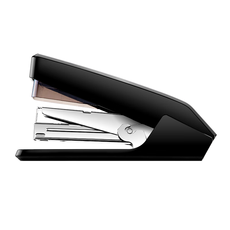 Deli (Deli) Efficient Single-Finger Press Low-Effort Stapler, Compatible with #12 Staples, Holds 150 Staples, Office Supplies, Black 0468
