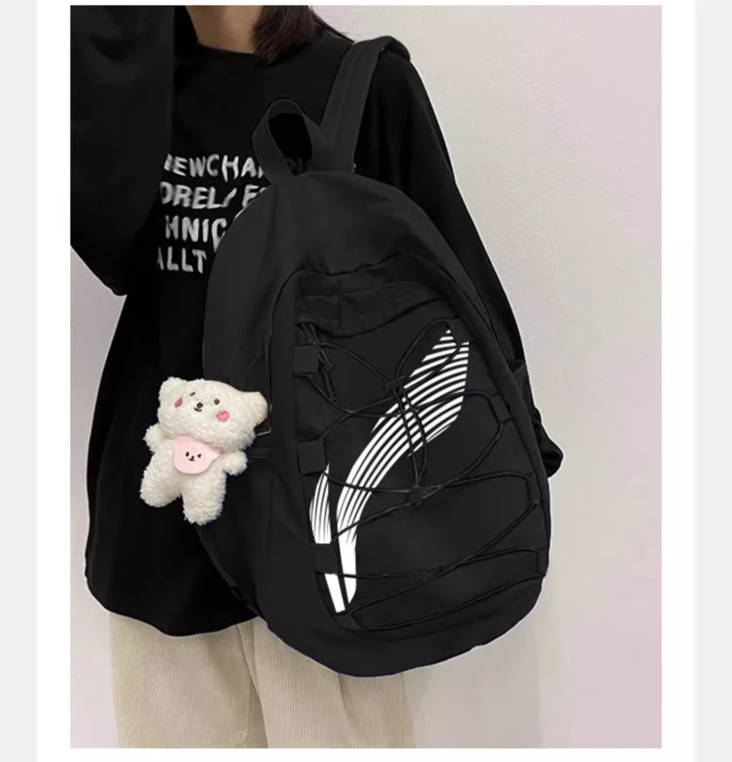 Li-Ning Backpack, Large Capacity School Bag for Men, Middle School High School College Students, Basketball Travel Outdoor Sports Backpack for Wome 15