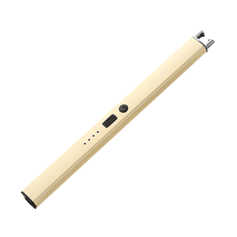 AOmeiyou Pulse Igniter, Aromatherapy Candle Lighter, Long Handle Gas Stove Ignition Device, Milk White Color