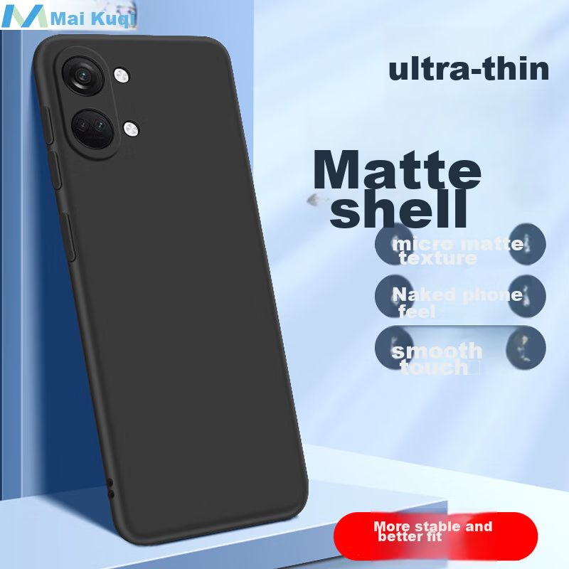 Чехол MAIKUQI для OPPO OnePlus Ace 2V, полноразмерный матовый TPU, противоударный, черный