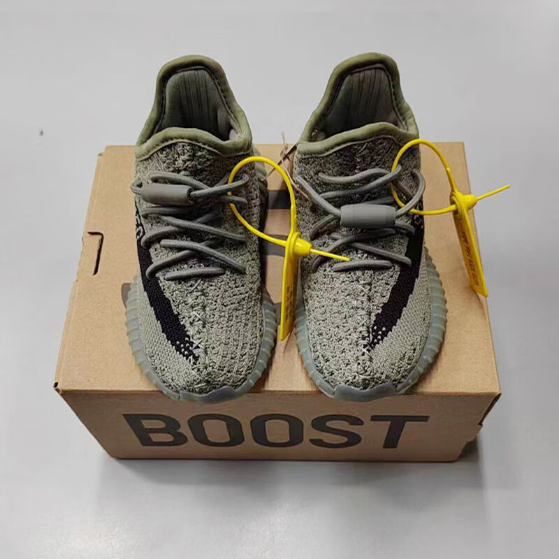 Adidas Originals Breathable YEEZY Trendy Unisex Casual Shoes FZ6049 Black 25.5cm 4