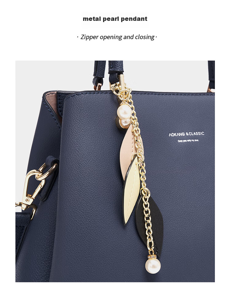 Aokang Women's Handbag, Trendy Cowhide Tote Bag, Light Luxury Crossbody Shoulder Bag, Birthday Gift for Girlfriend Or Wife on May 20 11