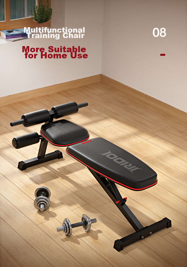 RIDO Sit-Up Assist Device, Home Fitness Equipment, Multifunctional Dumbbell Bench, Exercise Chair, Abdominal Board, Workout Machine TD30 14
