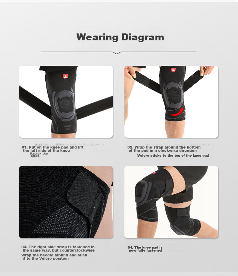 PEAK Knee Brace for Sports, Running, Basketball, Meniscus Protection, Patellar Strap for Men And Women, Hiking, Badminton Knee Support, Size XL 15