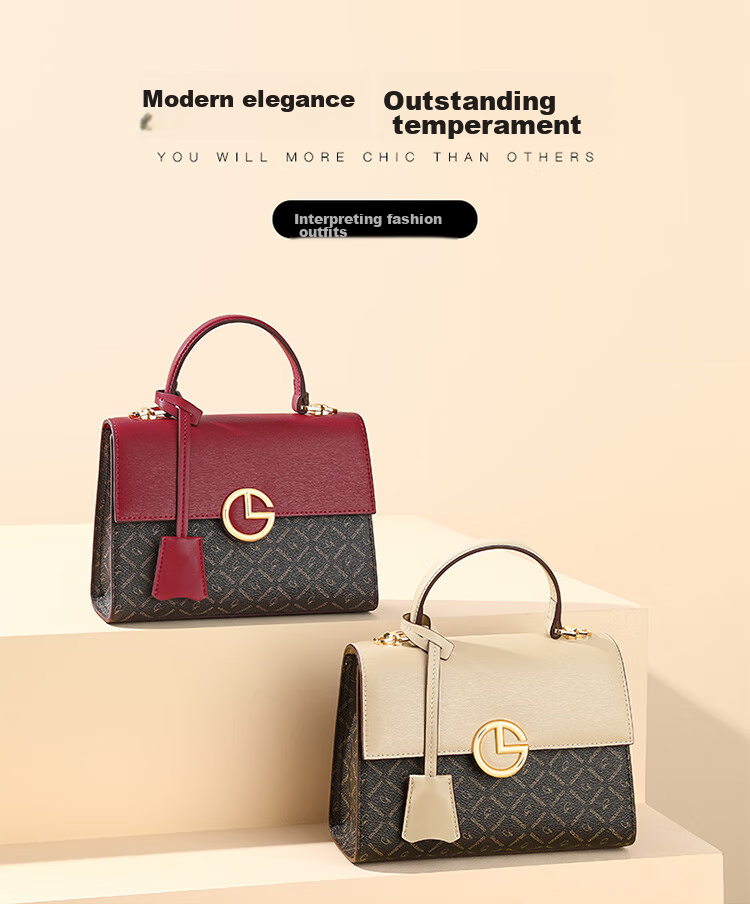 Goldlion Women's Handbag, Versatile Tote Bag, Small Square Purse for Women, Birthday Gift 6