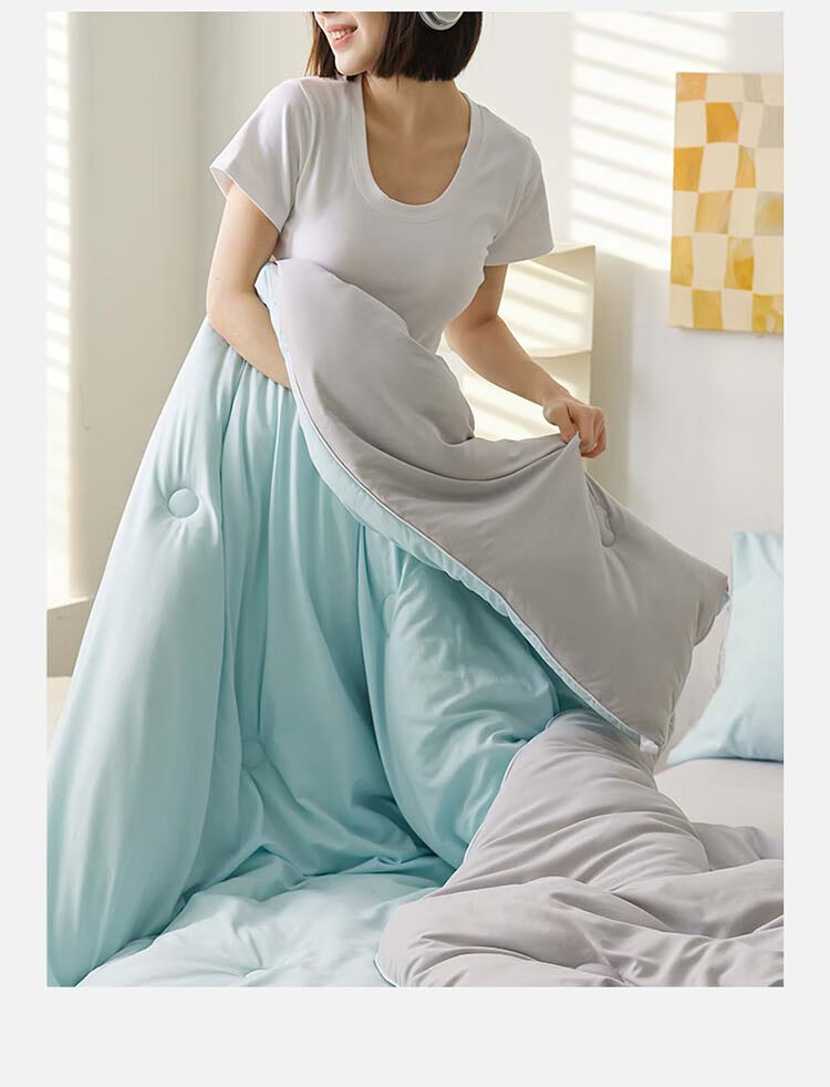 Dohia Soybean Fiber Spring And Autumn Comforter, Class A 50% Soybean Fiber Quilt, Single Bedding, Approximately 3 Jin (1.5 Kg), 152*218cm 6
