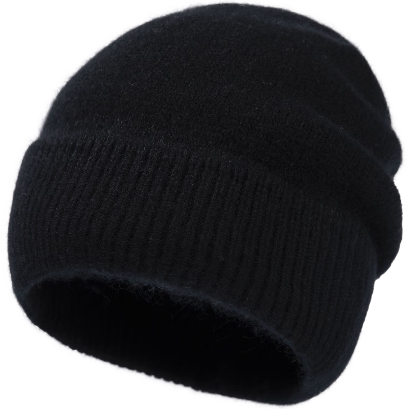 Siggi 100% Cashmere Warm Knit Hat with Ear Protection Autumn Winter Cold Weather Beanie for Men