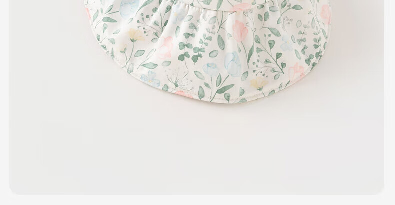 DAVE & BELLA Children's Hat, Summer Girls' Outdoor Printed Bucket Hat, Stylish Sun Visor for Baby Girls 18