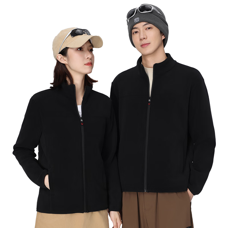 LangSha Fleece Jacket, Unisex Style, Autumn And Winter Windproof Inner Layer, Sherpa Fleece Coat, Outdoor Thickened Warm Outerwear