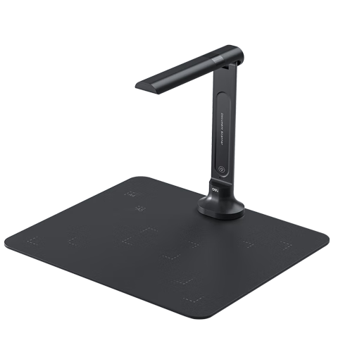 Deli AI Intelligent High-Speed Camera Scanner, 20 Million Pixel Video Display with Automatic Continuous Scanning, Photo And Document Scanner for Contracts And Bills, A4 Soft Base, GK141