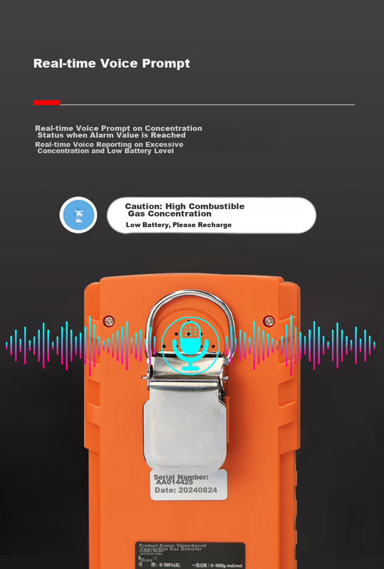 Beihai Pump-Suction Four-In Gas Detector, Combustible Gas Oxygen CO Hydrogen Sulfide, Confined Space Alarm PLT300-4 13