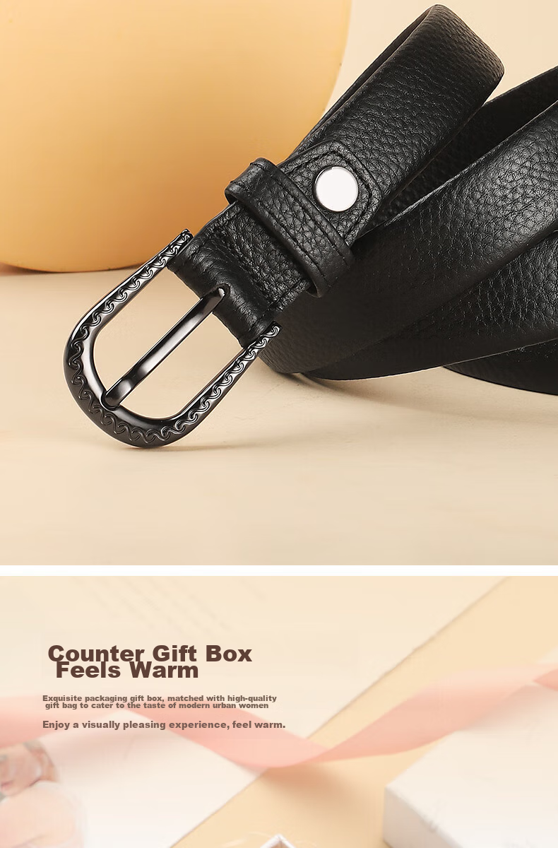 CARTELO Women's Leather Belt, Casual Trouser Waistband, Versatile And Fashionable Accessory, Gift for Wife Or Girlfriend 9