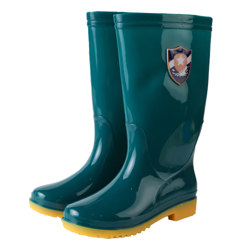 FOOTOPPO Women's Rain Boots, Fleece-Lined Waterproof Shoes, Mid-Calf Adult Rain Boots, Tall Overshoes, Waterproof Long Boots for Wome