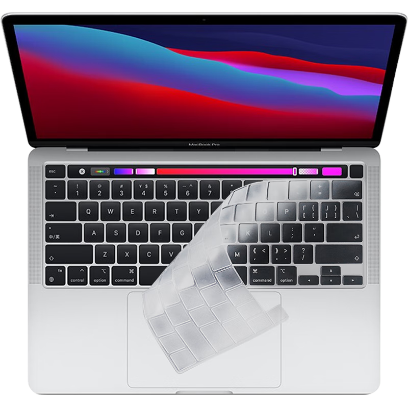 Jiasu Keyboard Protector for MacBook Pro 13-Inch [A2289/A2251/A2338], M1/M2 Keyboard Cover, Transparent Dust-Proof Film