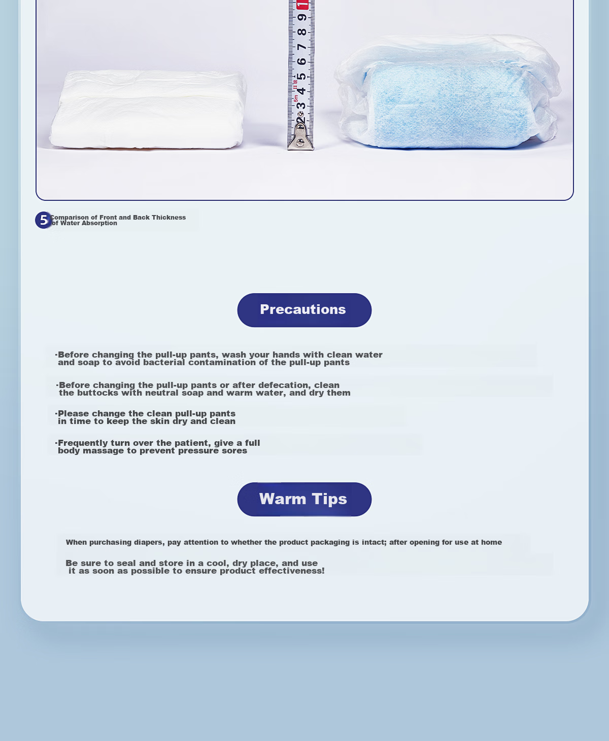 Ankexin Adult Pull-Up Diapers XL 45 Pieces (Waist: 80-152cm), Elderly-Specific Incontinence Pads, Maternity Underwear, Disposable Diapers 14