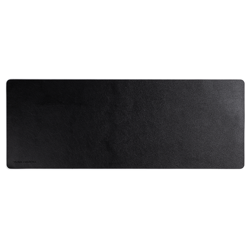 Deli 800*300mm Wear-Resistant PU Leather Mouse Pad, Office Gaming Desk Mat, Office Supplies, Black 83010