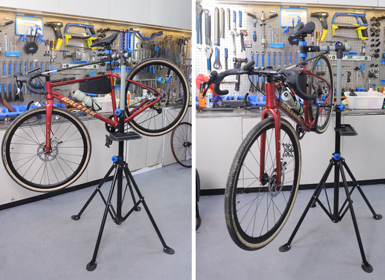 LEBYCLE Mountain Bike Repair Stand, Road Bike Multi-Functional Repair Rack, Universal Folding Bicycle Maintenance Tool 10