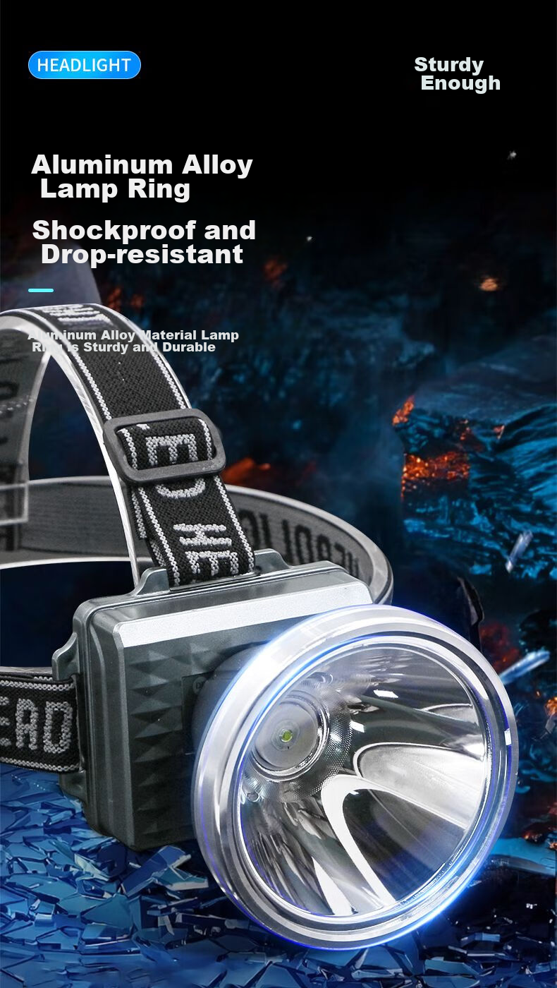 DP Headlamp with High Brightness And Long Battery Life, Head-Mounted Flashlight, Night Fishing Lamp, Work Mining Lamp, Outdoor Fishing Emergency Light-7248 7
