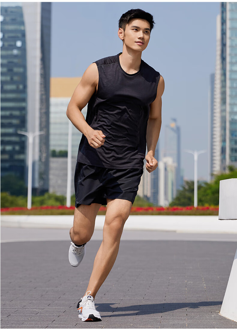 DECATHLON Sports Vest, Running And Fitness Set, Quick-Dry Sleeveless Shirt, Ice Silk Track And Field Training Suit, 5218205 9