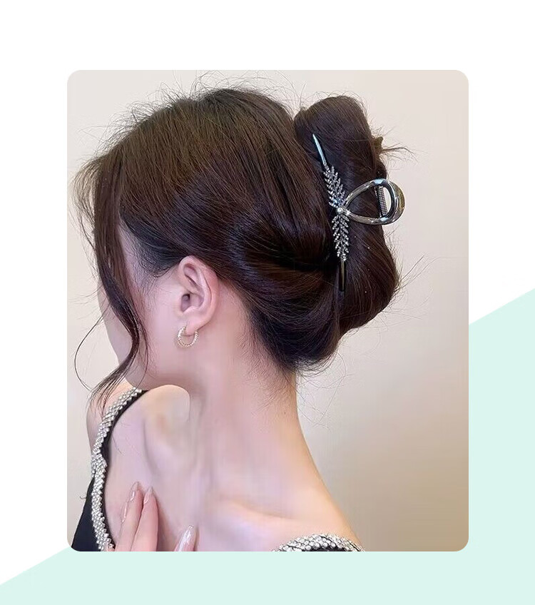 CHIMERA Elegant Back-Of Hair Claw Clip, Korean Style Large Hair Claw, Hair Accessory, Women's Hair Ornament, Mid-Autumn Festival Gift 6