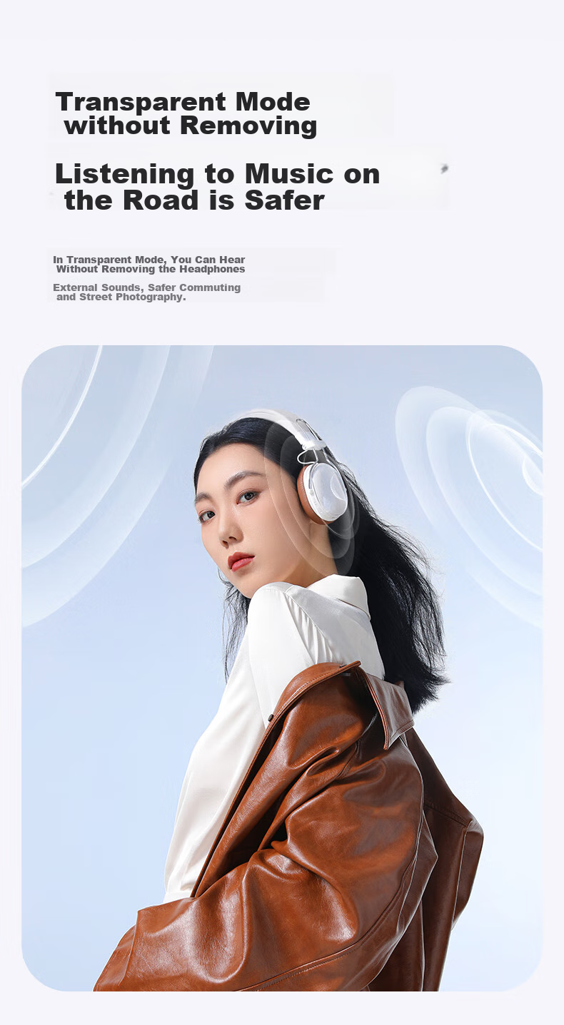 ACEFAST Speed Boost [Subsidy] Seven-Day Headphones, Bluetooth Gaming ANC Noise Reduction, Colorful Stylish Small Head with Replaceable Ear Cups, Ideal Gift Choice 22
