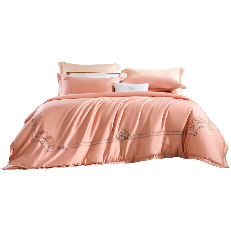 FUANNA High-End Bedding Set of Four Pieces, 120s Double-Ply Long-Staple Cotton, Class A Sateen Bedsheet Set, 203*229cm, Holy