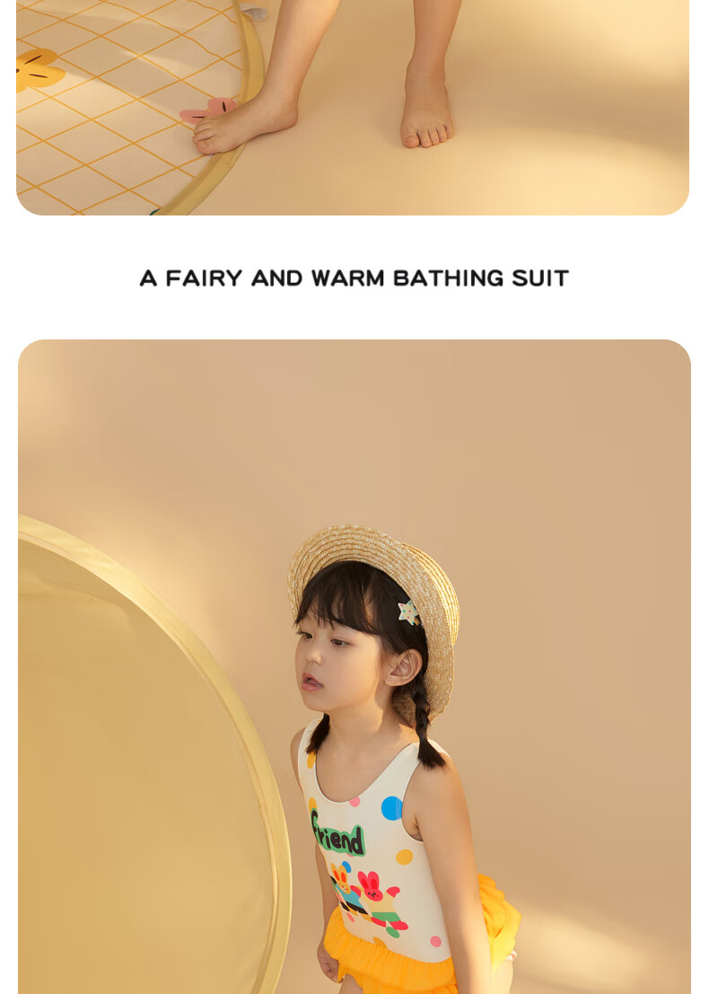 Adoreswim 2024 New Fashion Trendy Cute Style Girls' Summer Swimsuit Set, Two-Piece, Size 105 10