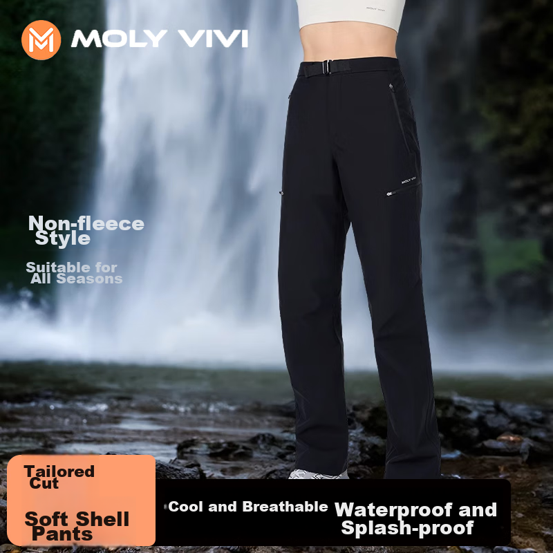Женские брюки MOLY VIVI Soft Shell, ветрозащитные, водонепроницаемые, для активного отдыха и горнолыжного спорта