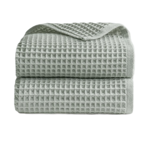 JD Original Waffle Weave Towel, 100% Pure Cotton, Class A Absorbent, Quick-Drying Long-Staple Cotton, Honeycomb Pattern, for Men And Women, Adult All-Cotton Face Towel, Gray