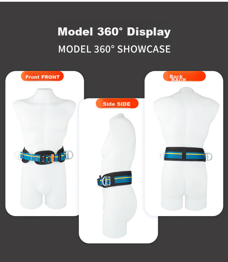 Shandouao SHANDUAO Single Waist Safety Belt Quick-Insert Model, High-Altitude Work National Standard AD9062, Blue Single Safety Belt 7