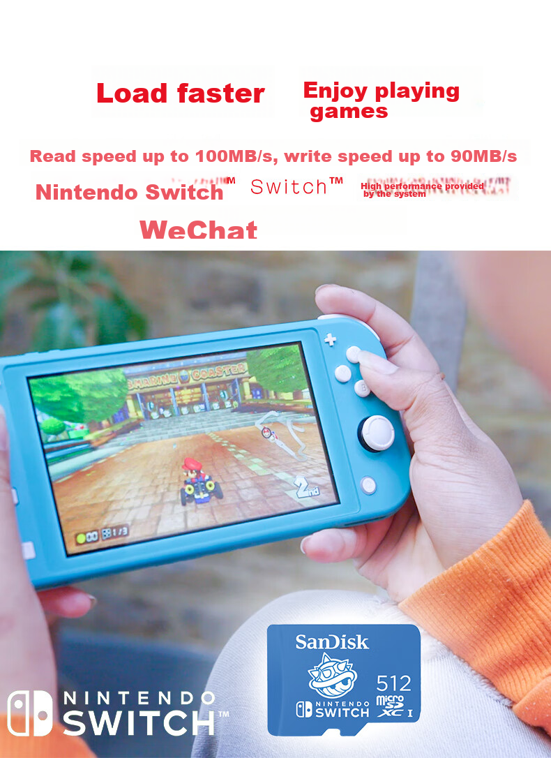 Sandisk 512GB TF (MicroSD) Memory Card, U3 4K HD Video, Gaming Storage Card, Read Speed 100MB/s, Nintendo Switch Authorized 6
