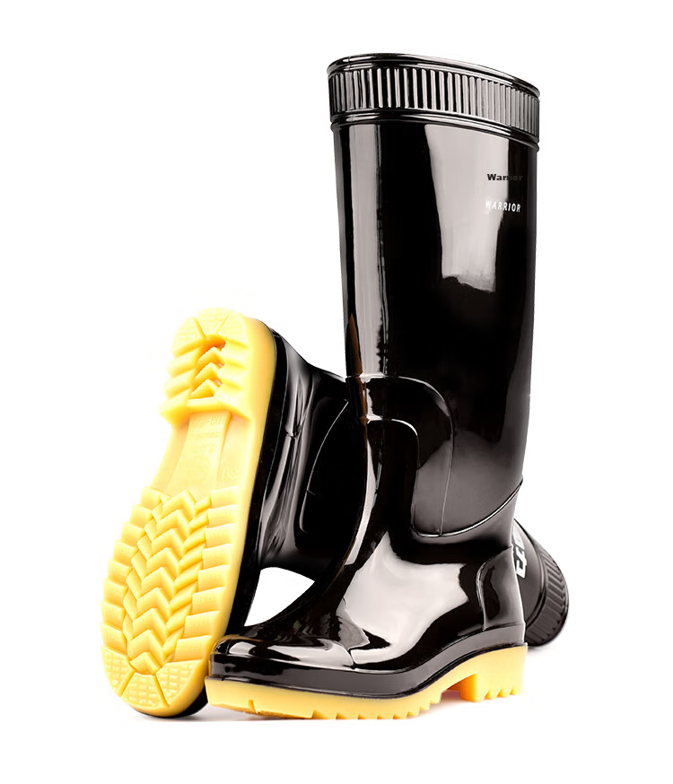 Huili Men's Mid to High-Top Stylish Waterproof Non-Slip Wear-Resistant Rain Boots Rubber Shoes 827 High-Top Size 39 12