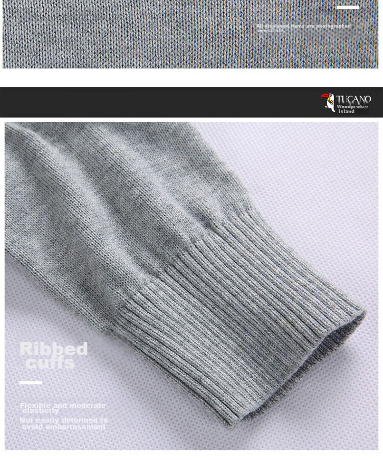 TUCANO Turtleneck Sweater, Men's Fashionable Simple Knit Pullover, Comfortable Warm Versatile Menswear Top Base Layer, Black XL 18