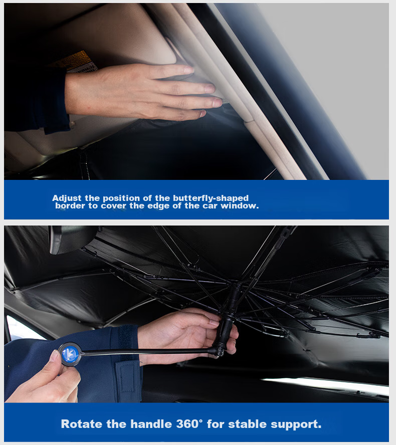 MICHELIN Car Sunshade, Front Windshield Sun Visor, UV Protection, Heat Insulation, Universal Fit for Li Auto I9 11