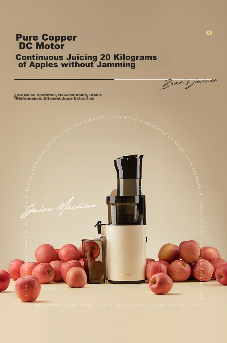 Bear Mini Small Juicer Portable Juice Extractor Pulp Separator Multifunctional Household Fully Automatic Ice Cream Juice Fruit Orange Press YZJ-S01Y8 6