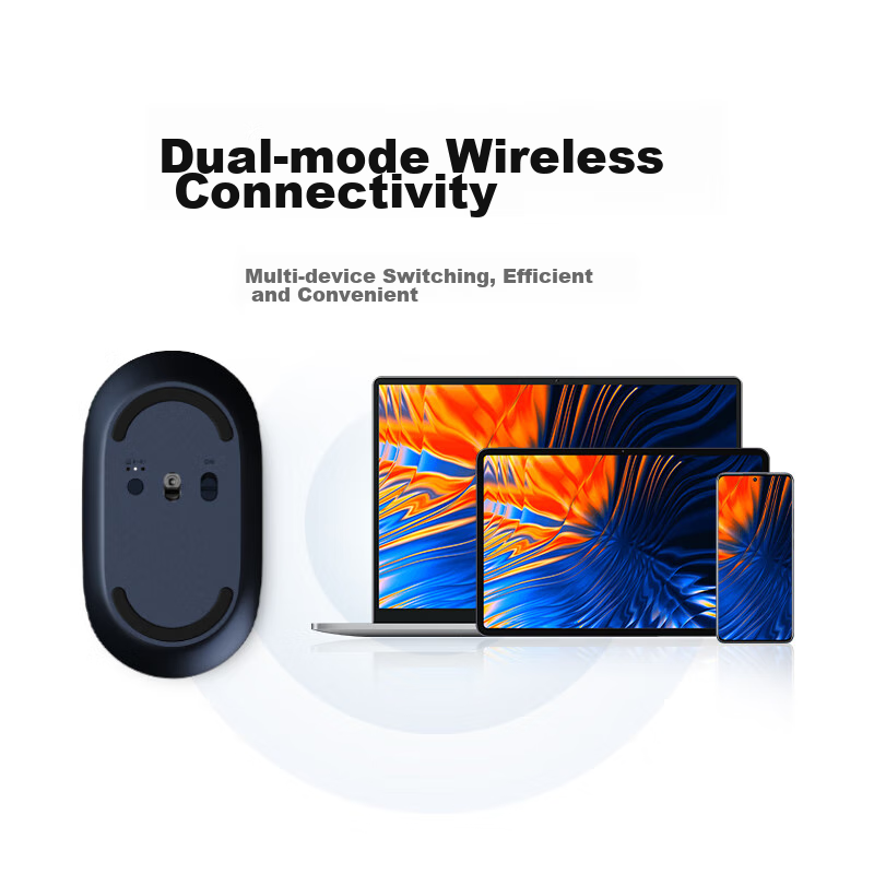 MI Portable Mouse 3, беспроводная мышь 2.4ГГц + Bluetooth, золотистый