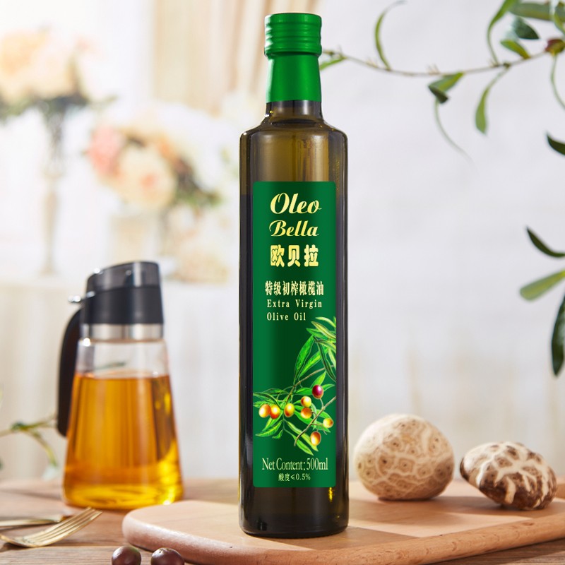 欧贝拉（Oleo Bella）【保真橄榄油】欧洲原油进口特级初榨橄榄油 500ml 炒菜食用油