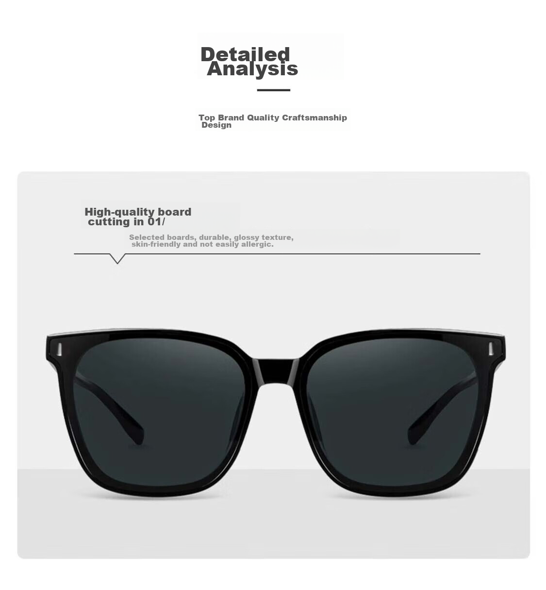 HELEN KELLER Polarized Sunglasses, UV Protection, Fashionable Large Frame Sunglasses for Men And Women, Driving Glasses 13