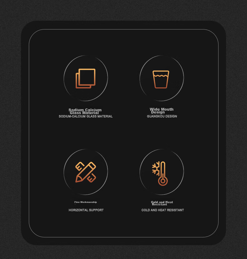 Bincoo Glass Coffee Cup, Iced Americano Cup, Dirty Ice Latte Cup, Cold Drink Summer Ins Transparent Cup, Can Be Placed in Dishwasher 3