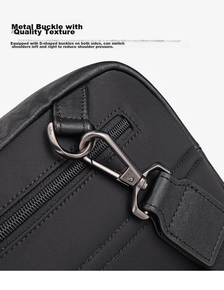 Goldlion Chest Bag, Multifunctional Men's Bag, Simple Crossbody Bag, Waist Pack, Travel Shoulder Bag, Small Backpack, Birthday Gift 15