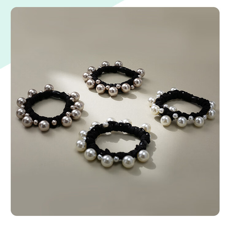CHIMERA 4-Piece High-Elasticity Dual-Use Hair Ties, Bun Maker, Hair Bands, Hair Accessories, Women's Mid-Autumn Festival Gift 15