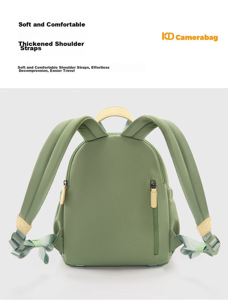 CWATCUN Kaideng Backpack Camera Bag, Casual Retro Commuter Photography Bag for Women, One Camera And Lens Compartment, Detachable Photography Bag 8