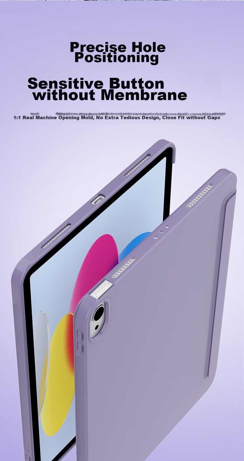 RBP Compatible with 2026 New IPad Air 8 Case, M4 Chip 11-Inch Air 7 64 Tablet Protective Cover, Full Liquid Silicone Shockproof Soft Case - Lavender 10