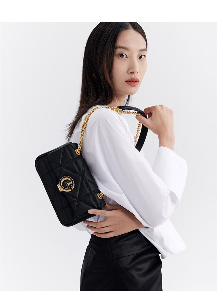 Goldlion Women's Handbag, Fashionable Shoulder Bag, Chain Bag, Crossbody Small Square Bag, Birthday Gift 7