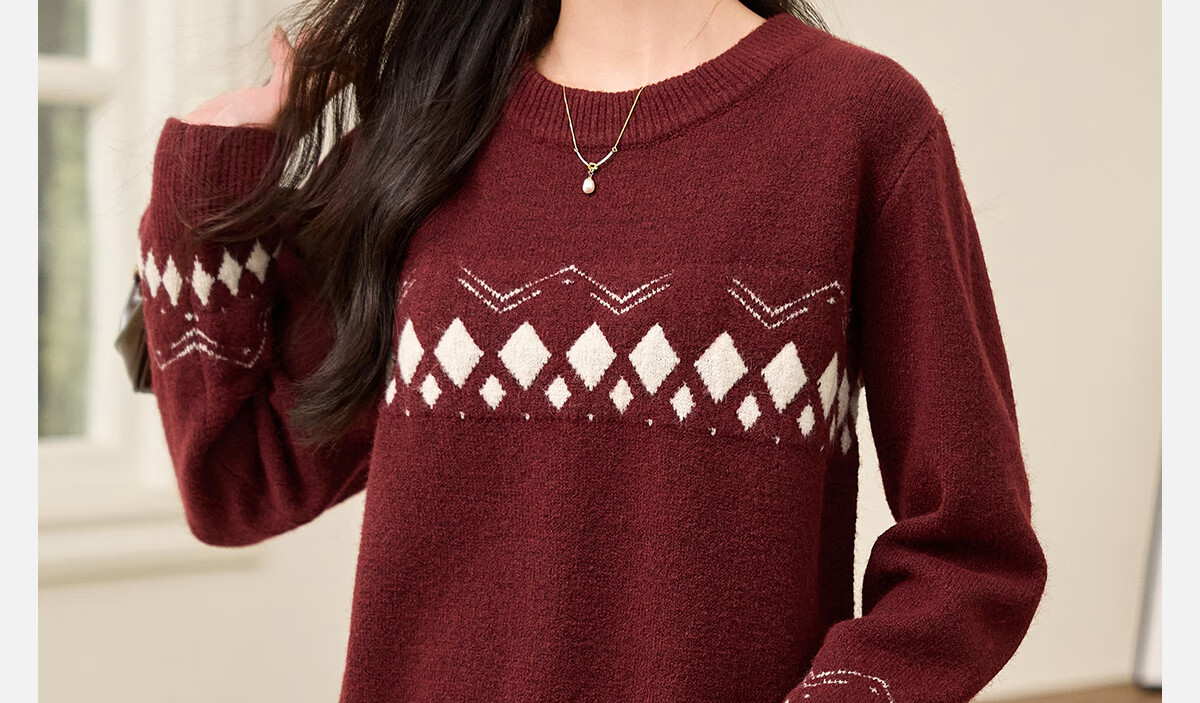 PinCai Women's Knitted Sweater Soft Pink Thick Pullover Half Turtleneck Knit Top P144Z9004 7